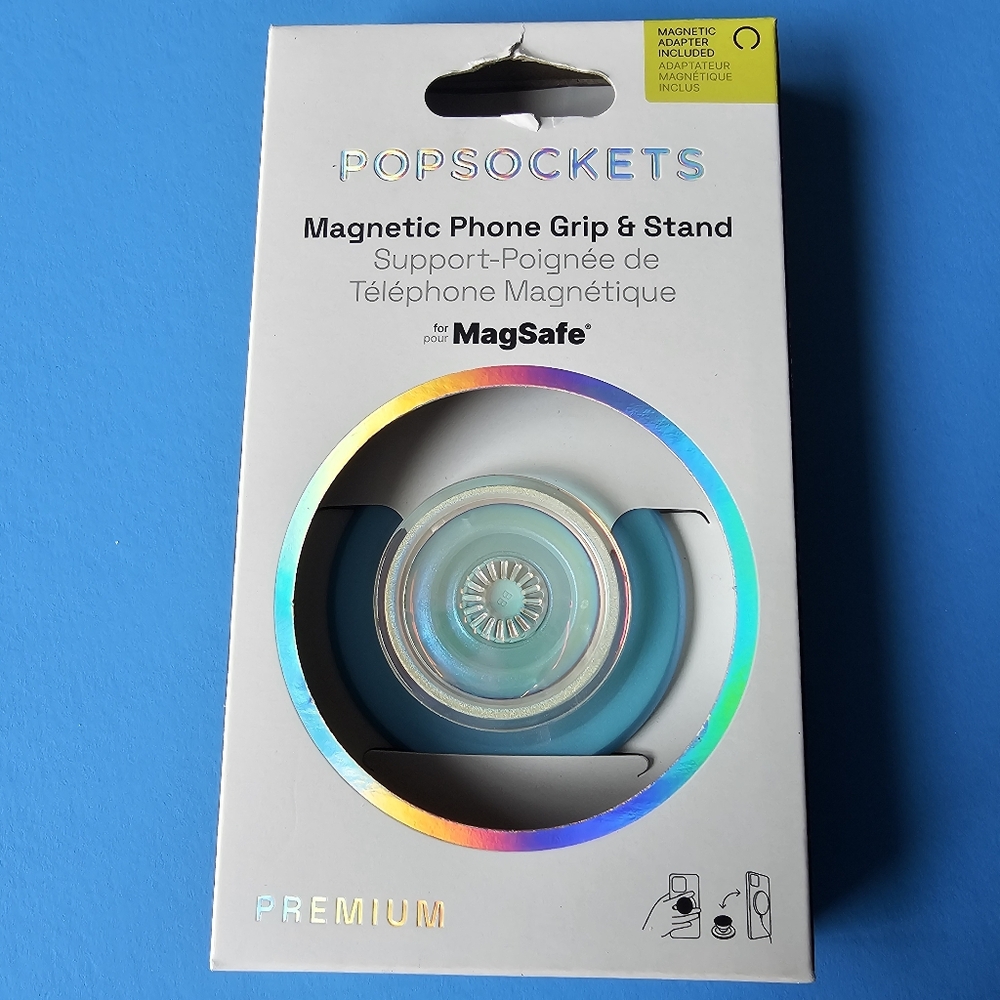 Popsocket - Round Opalescent Blue MAGSAFE PopGrip